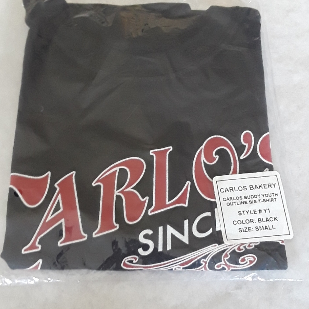Cake boss Carlo's bake shop tee shirt